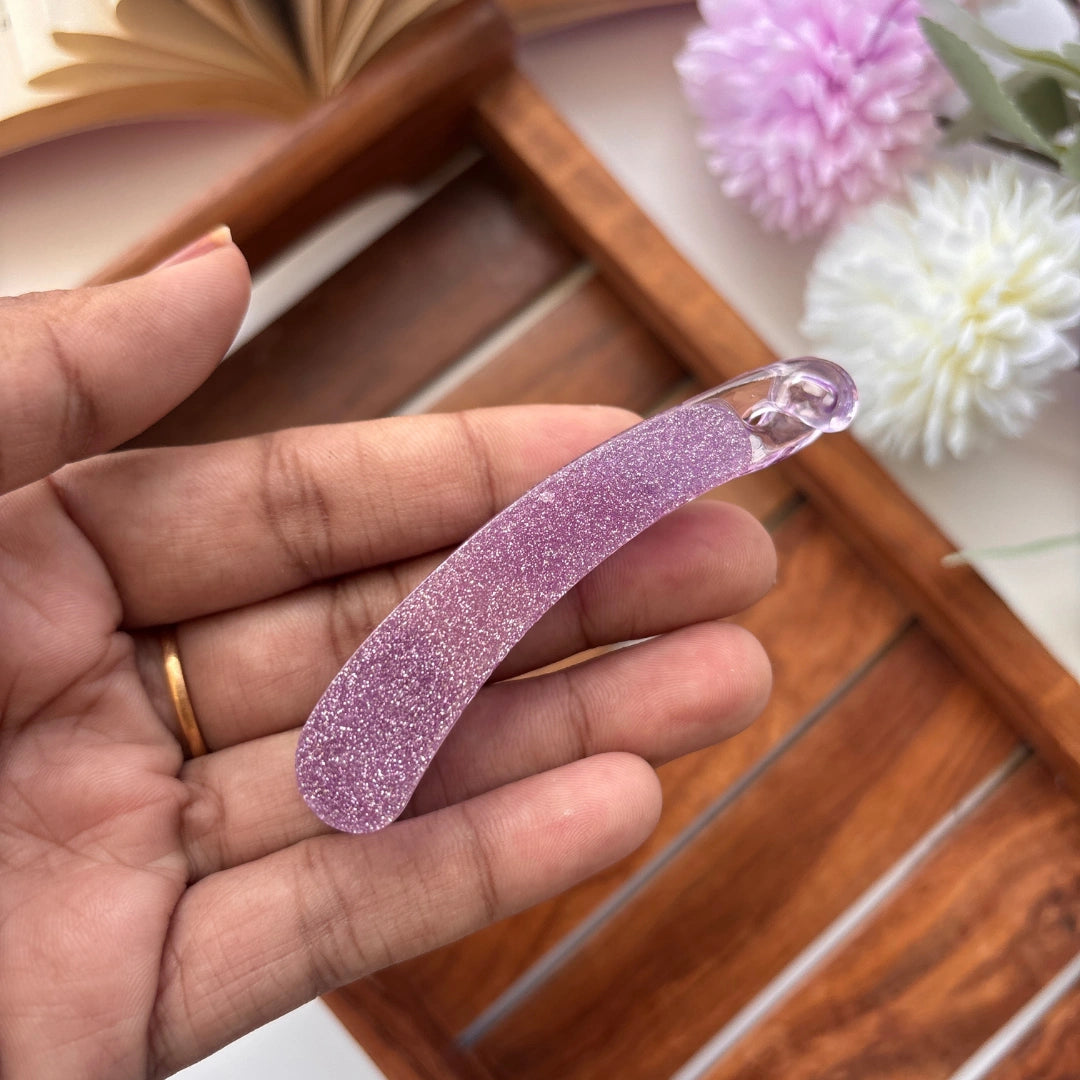 Sparkling Glitter Lock Banana Clip - Medium