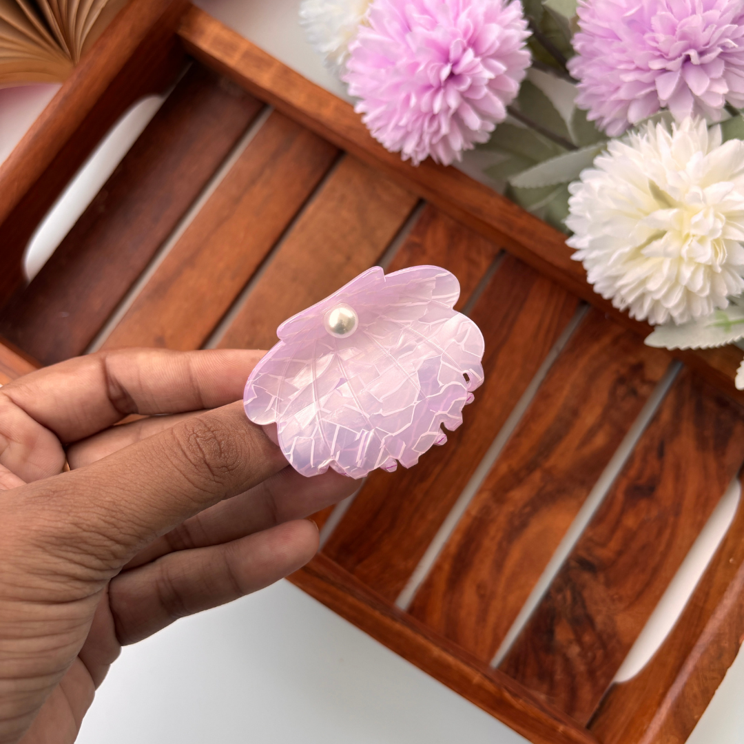 Pearl Shell Hair Claw - Medium
