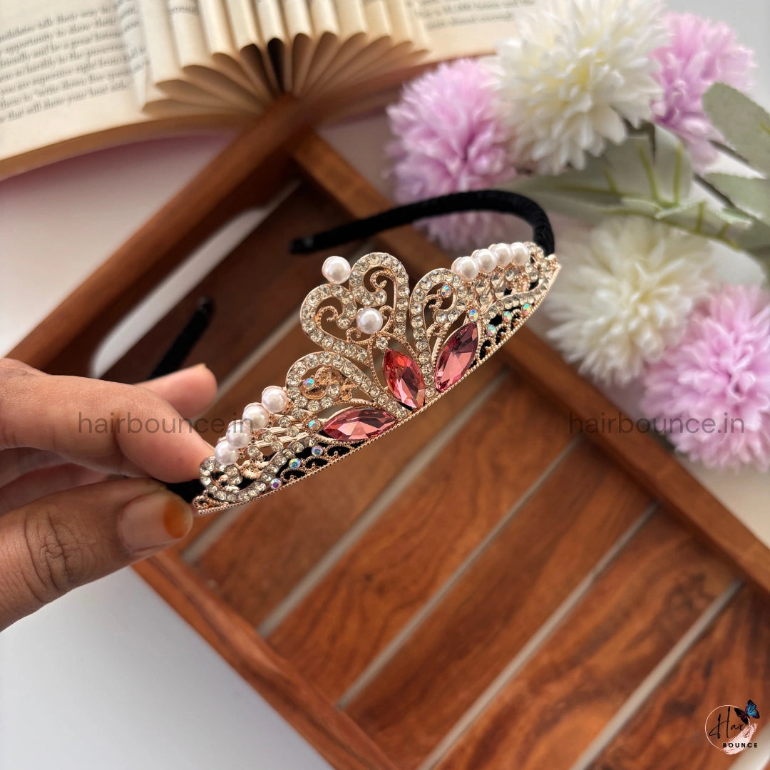 Royal Bloom Tiara Headband