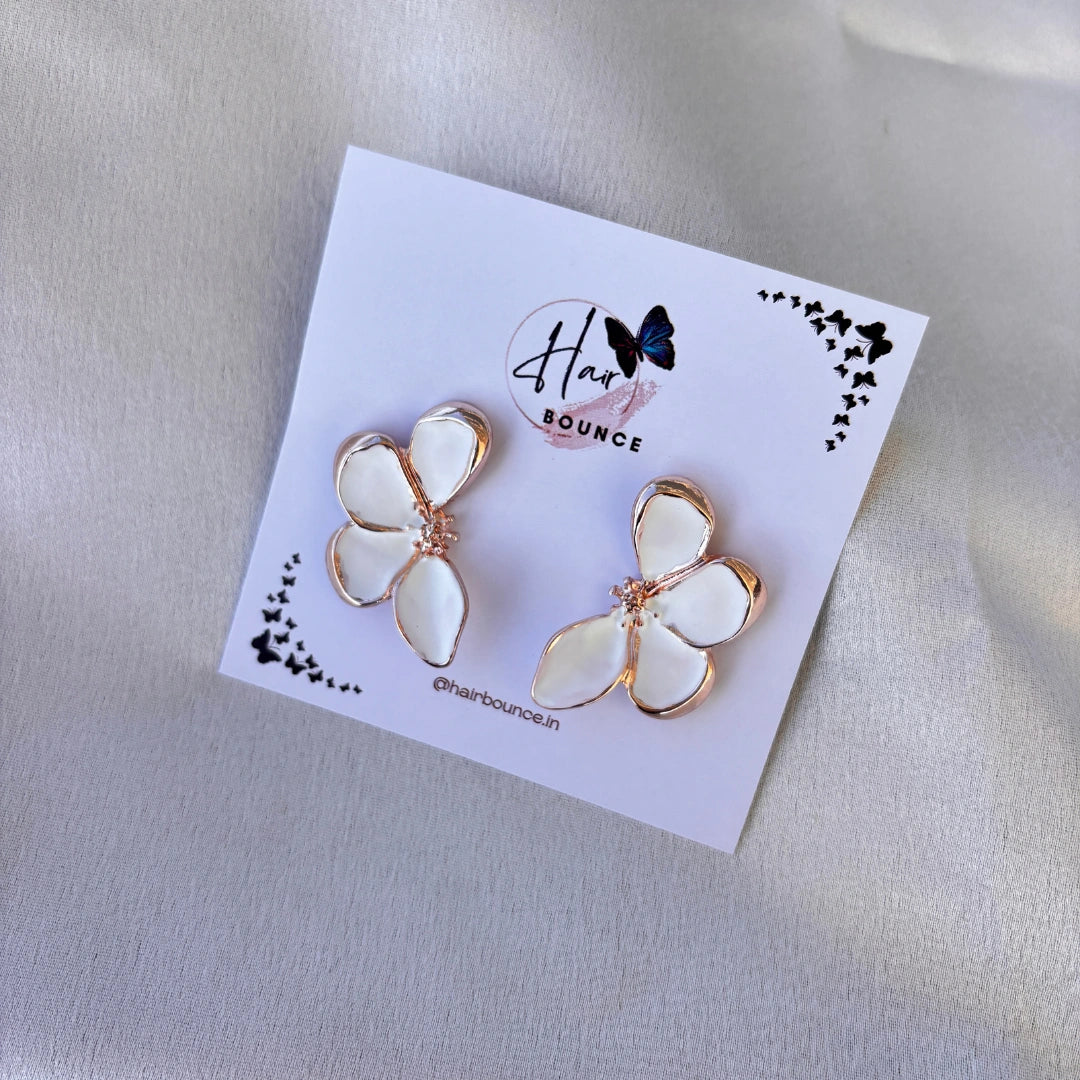 Rosegold Petal Bloom Earrings