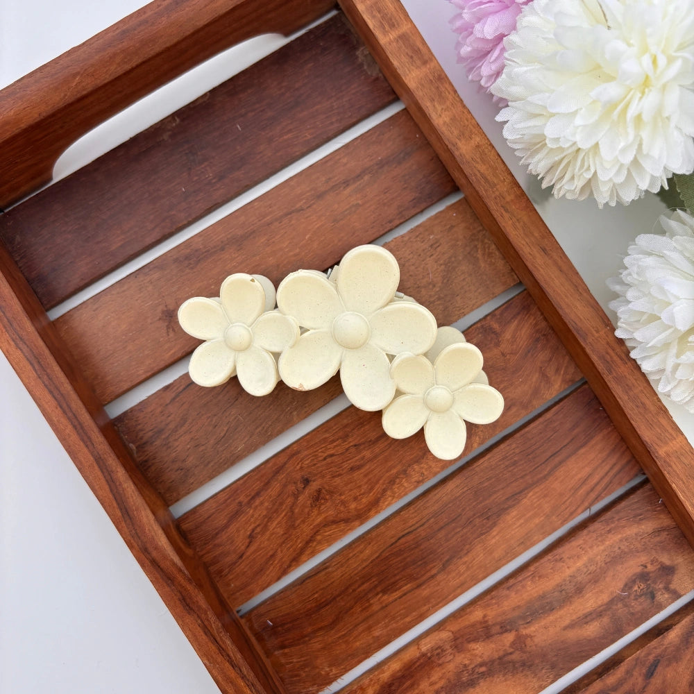 Matte Blossom Flower Hair Claw - Large