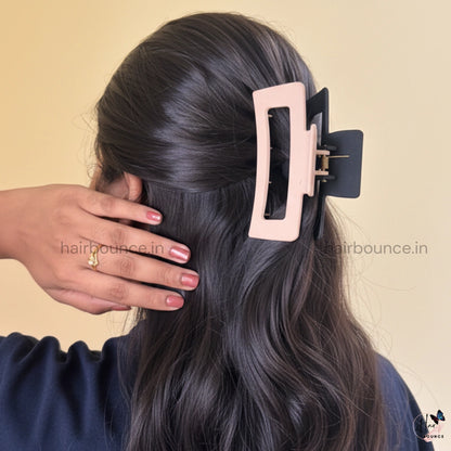 Dual Colour Rectangle Hair Claw - XL