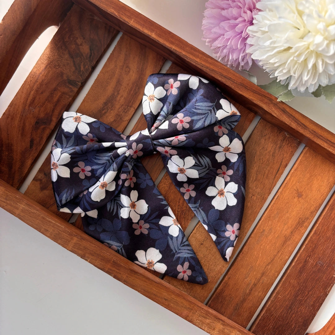 Classic Floral Sailor Bow