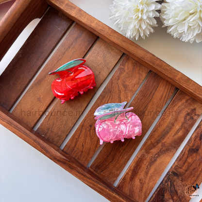 Cute Apple Hair Claw – Medium
