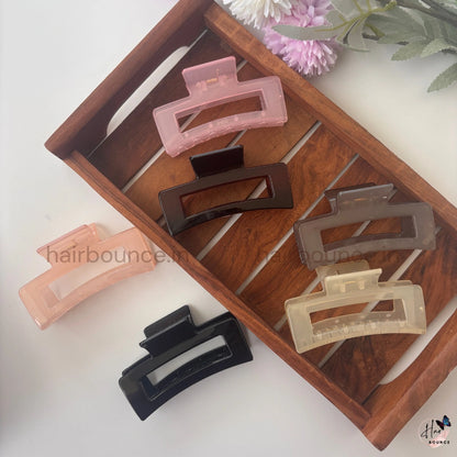 Crystal Gloss Rectangle Hair Claw – Large