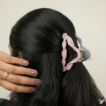 Dual-Colour Wave Hair Claw – Large