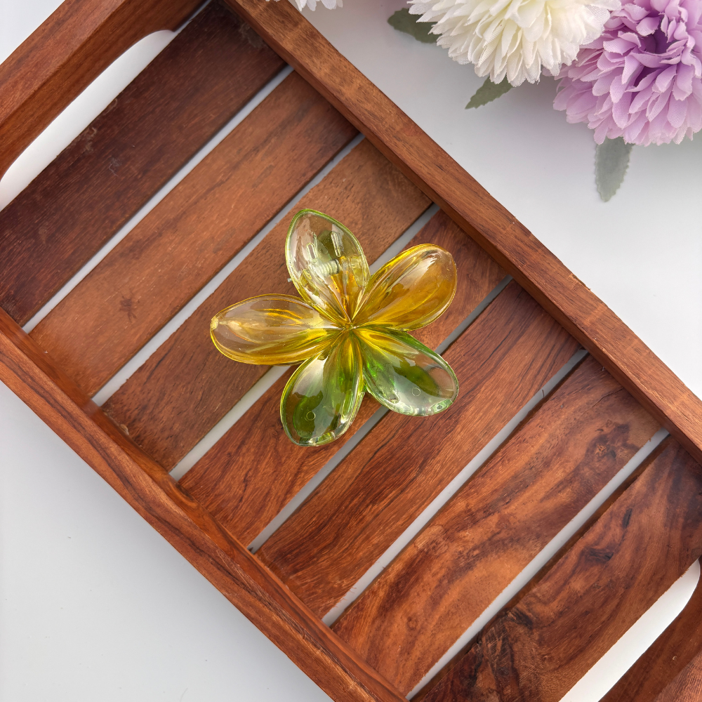 Tropic Glow Ombre Flower Hair Claw – Large
