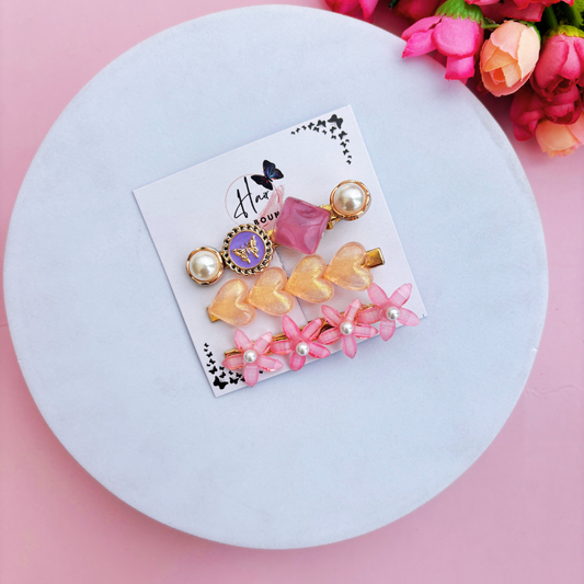 Korean Hair Clips - Pack of 3