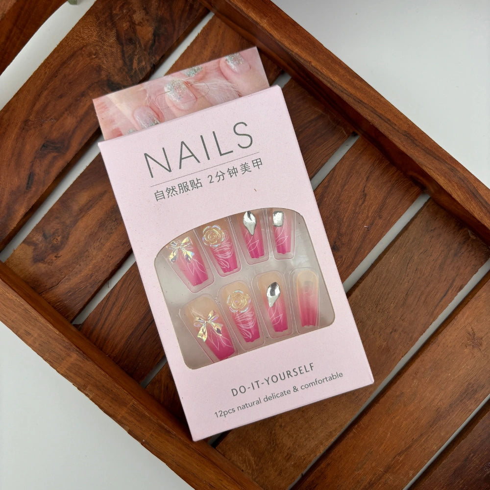LuxeCharm Nails - Pack of 12