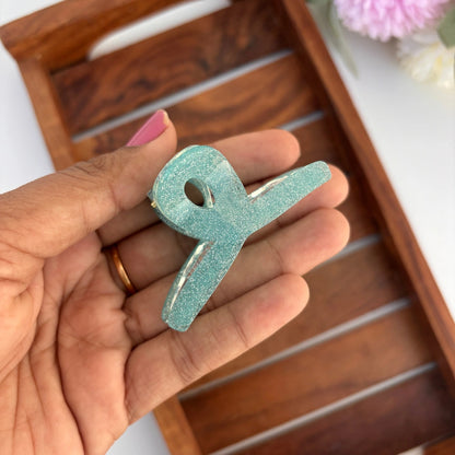 Glitter Loop Hair Claw - Medium