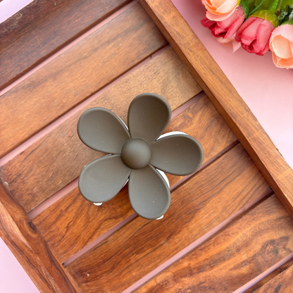 Dual Colour Flower Hair Claw - Medium