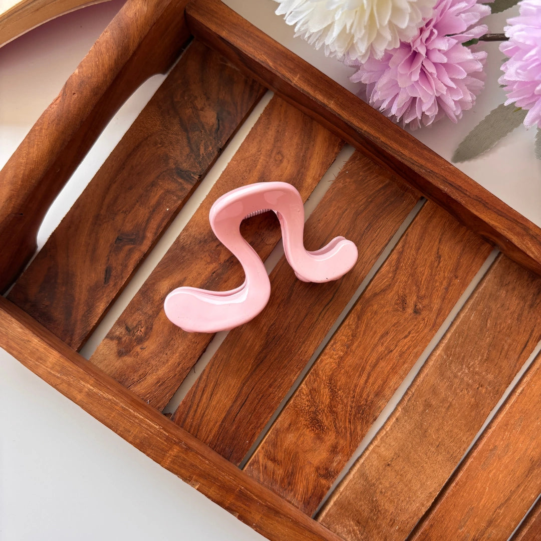 Wave Curve Hair Claw – Medium