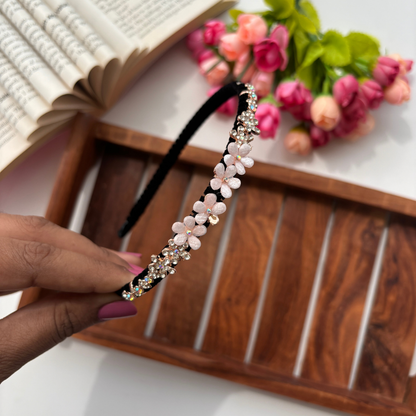 Crystal Flower Butterfly Headband