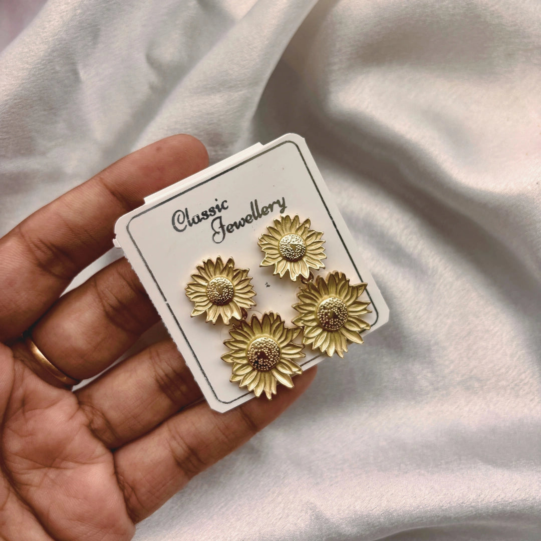 Blossom Glow Sunflower Studs