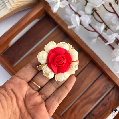 Malli Poo Rose Floral Alligator Hair Clip