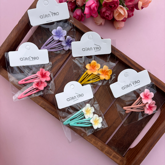 Flower Tic Tac Hair Clips