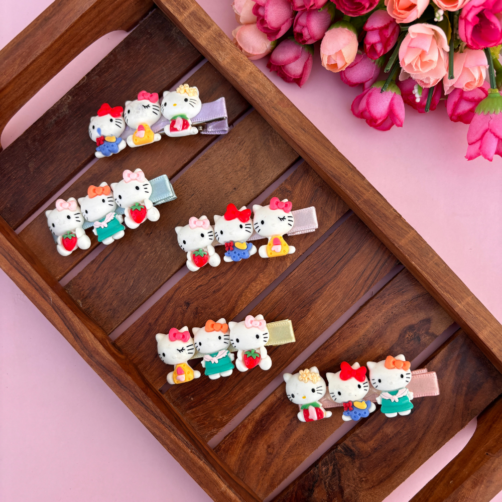 Kitty Alligator Clip - Assorted Colour