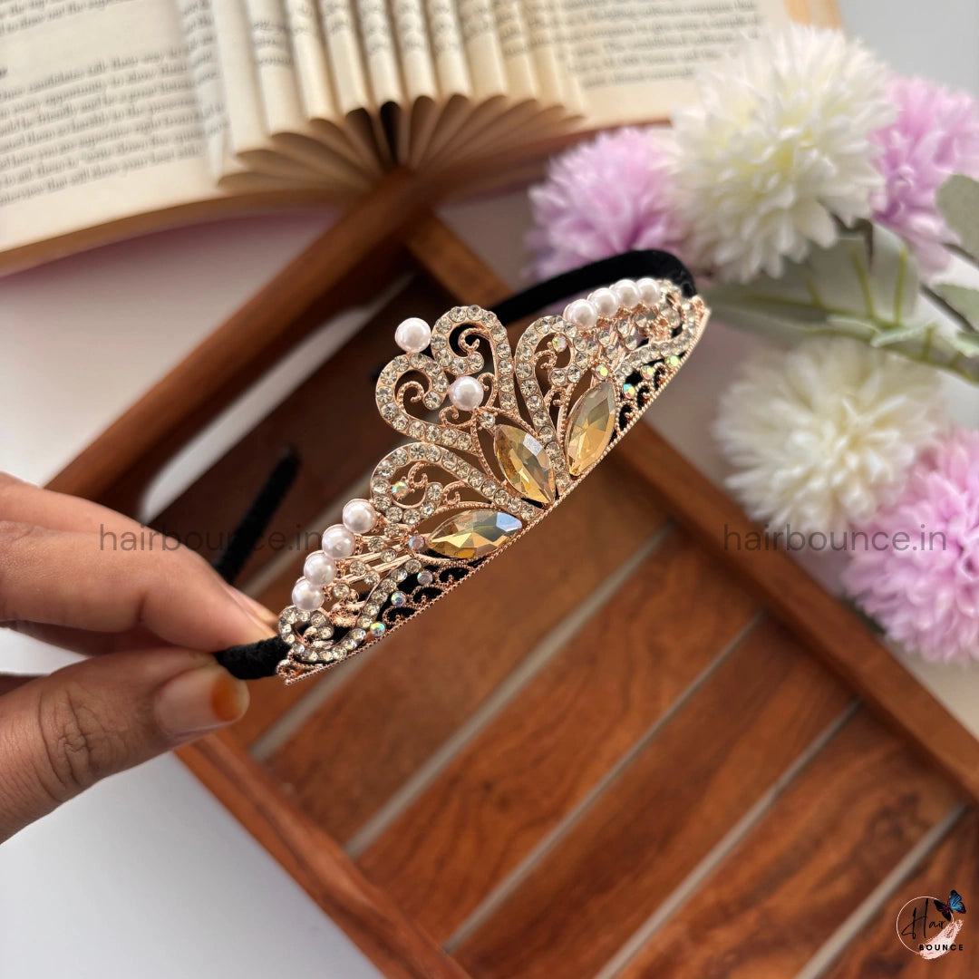 Royal Bloom Tiara Headband