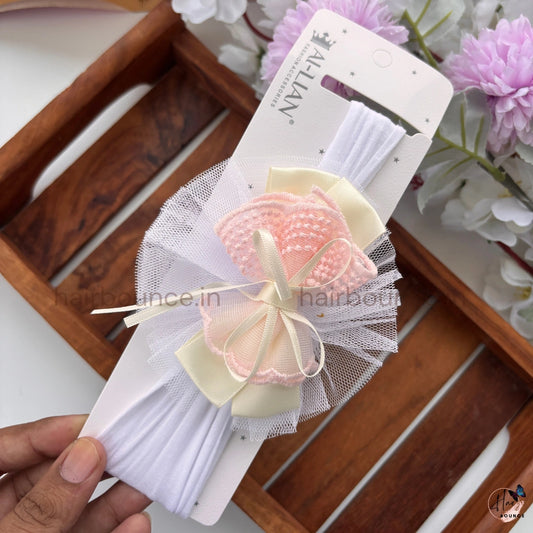 Sweet Butterfly Lace Newborn Baby Nylon Headband