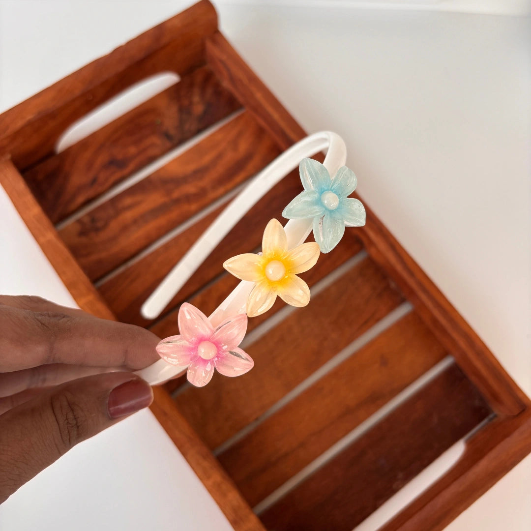 Glossy Star Flower Headband