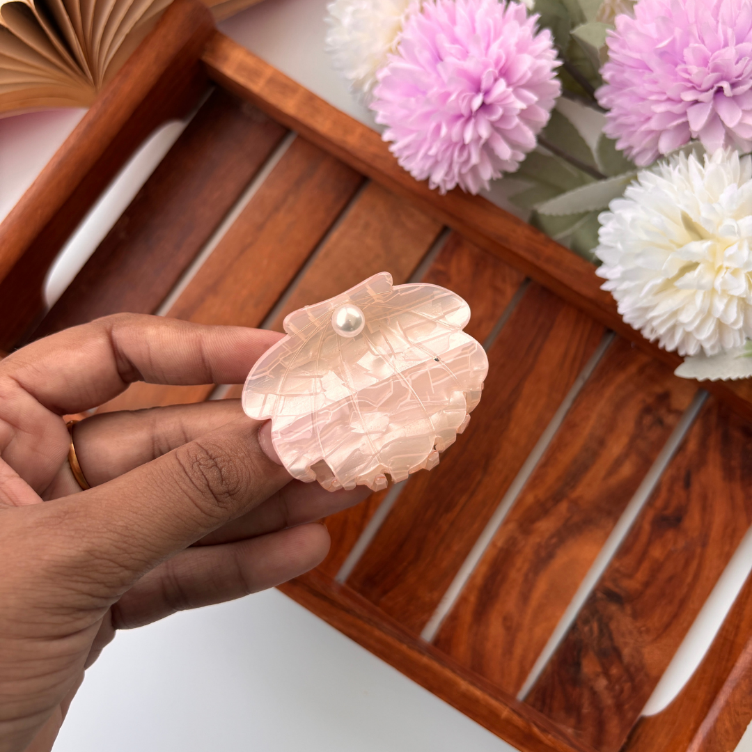 Pearl Shell Hair Claw - Medium