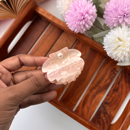 Pearl Shell Hair Claw - Medium