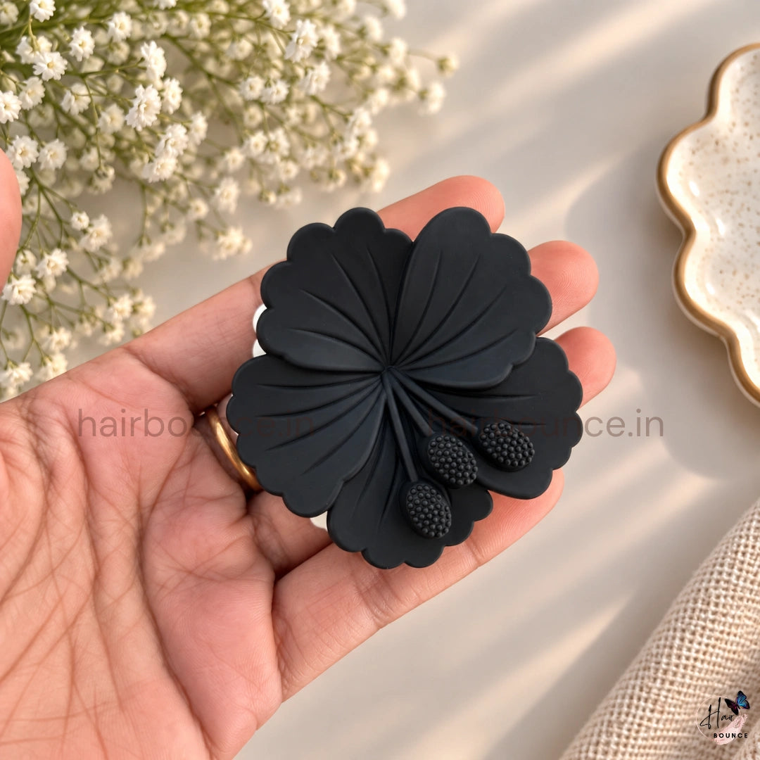 Dual Colour Hibiscus Hair Claw - Medium