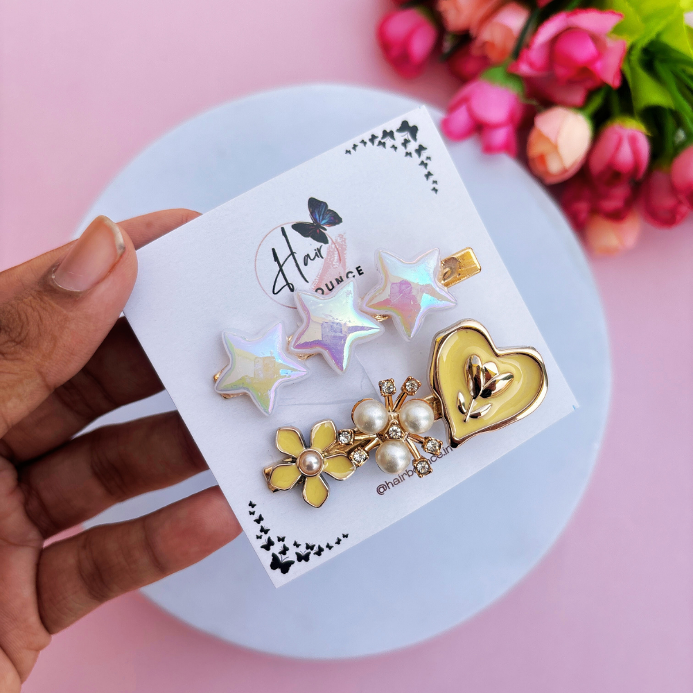 Korean Hair Clips - Pack of 2