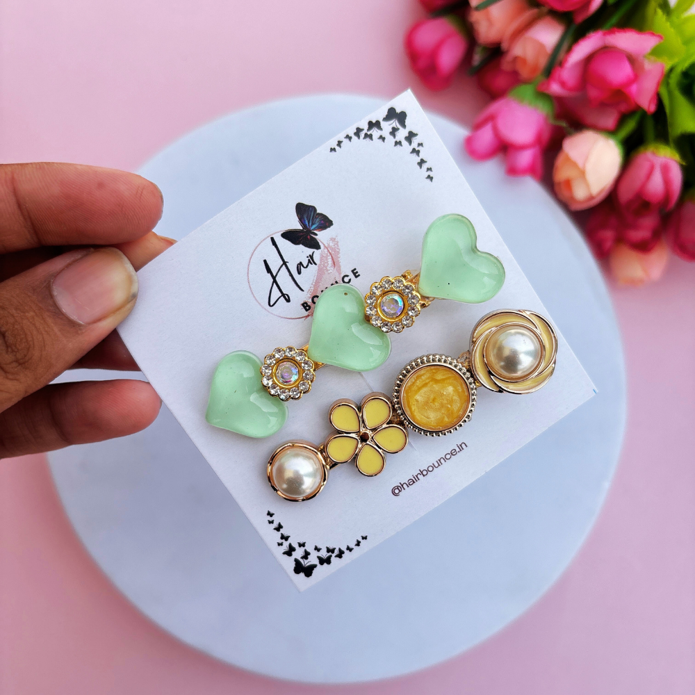 Korean Hair Clips - Pack of 2