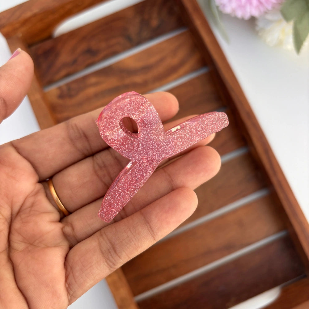 Glitter Loop Hair Claw - Medium