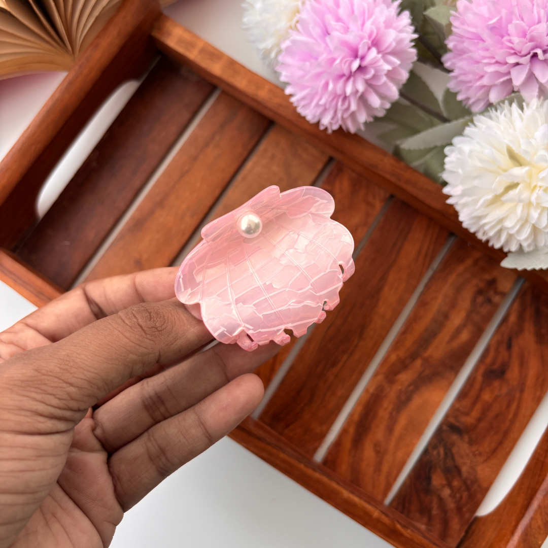 Pearl Shell Hair Claw - Medium