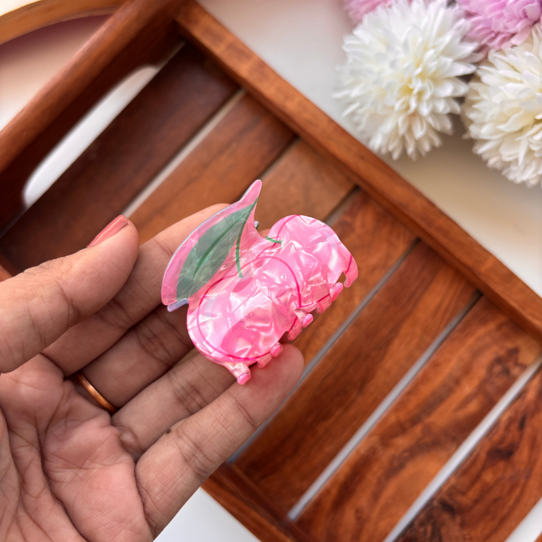 Cute Apple Hair Claw – Medium
