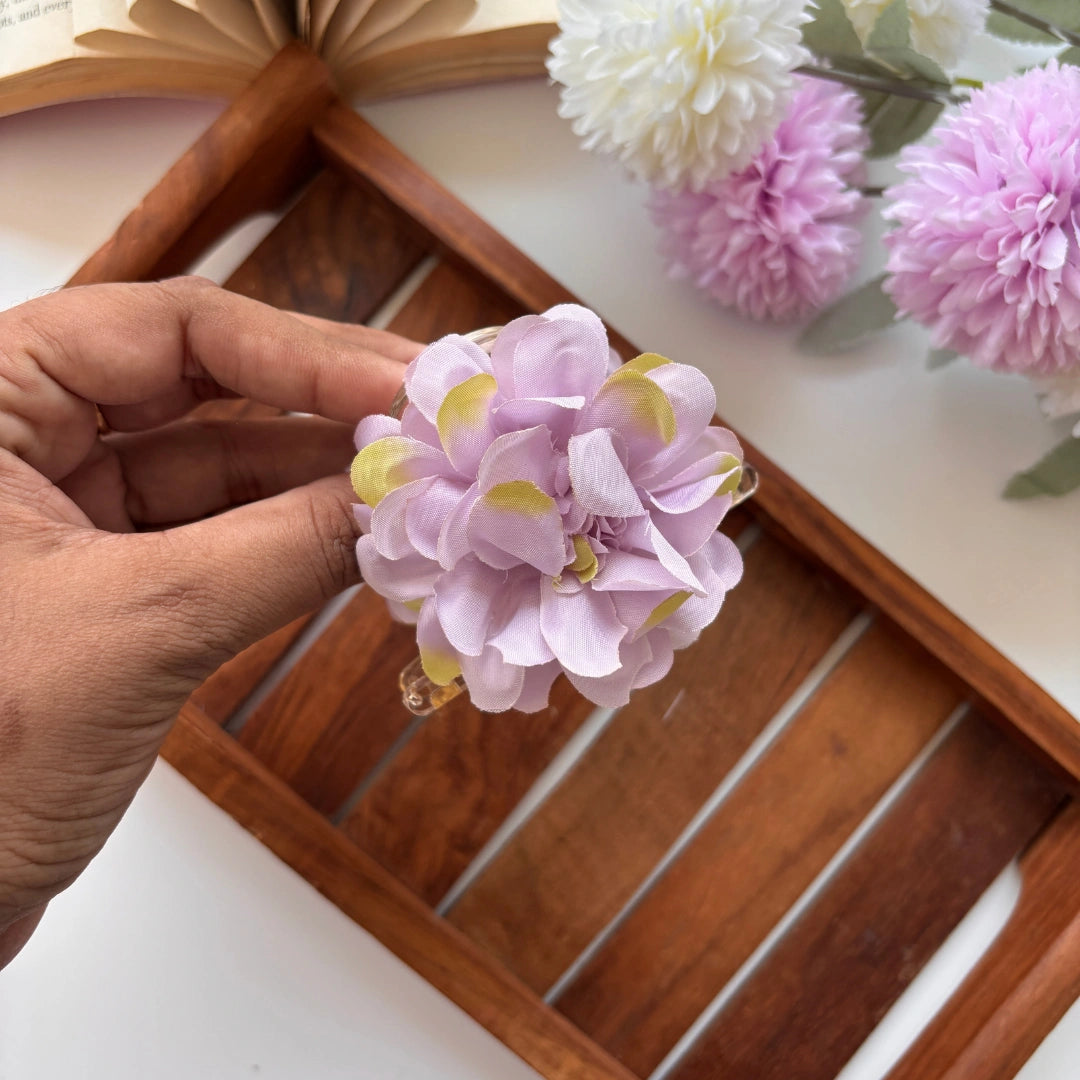 Pastel Bloom Hydrangea Hair Claw – Large