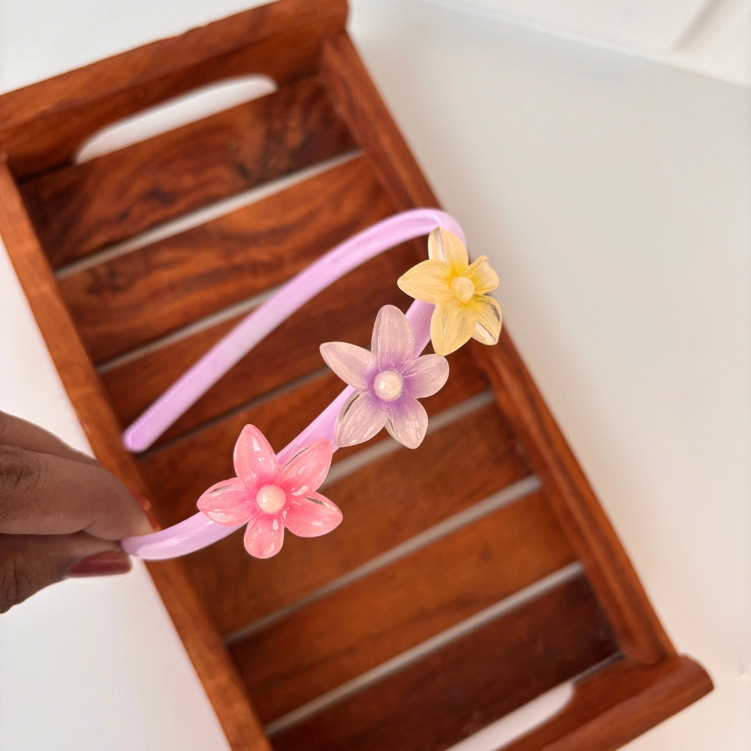 Glossy Star Flower Headband