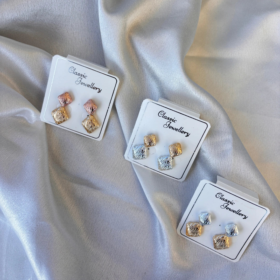 Square Drop Earrings