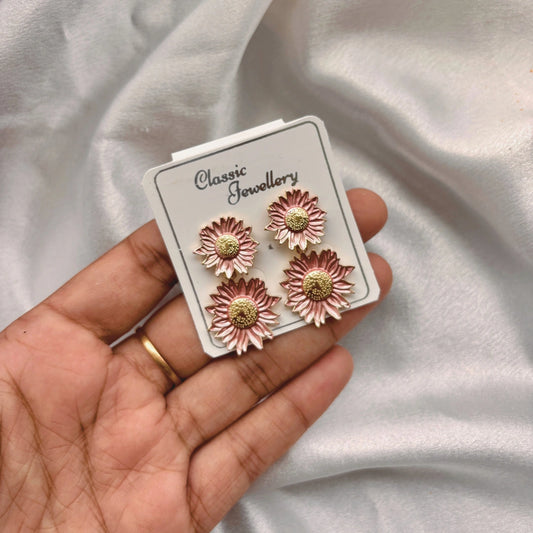 Blossom Glow Sunflower Studs