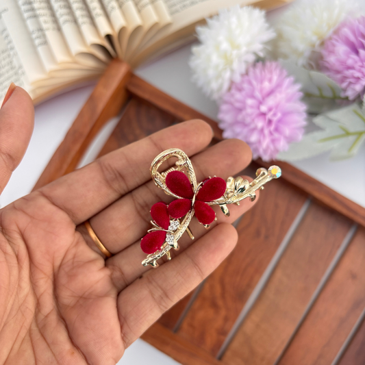 Velvet Blossom Hair Claw