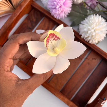 Royal Orchid Bloom Hair Claw. - Large