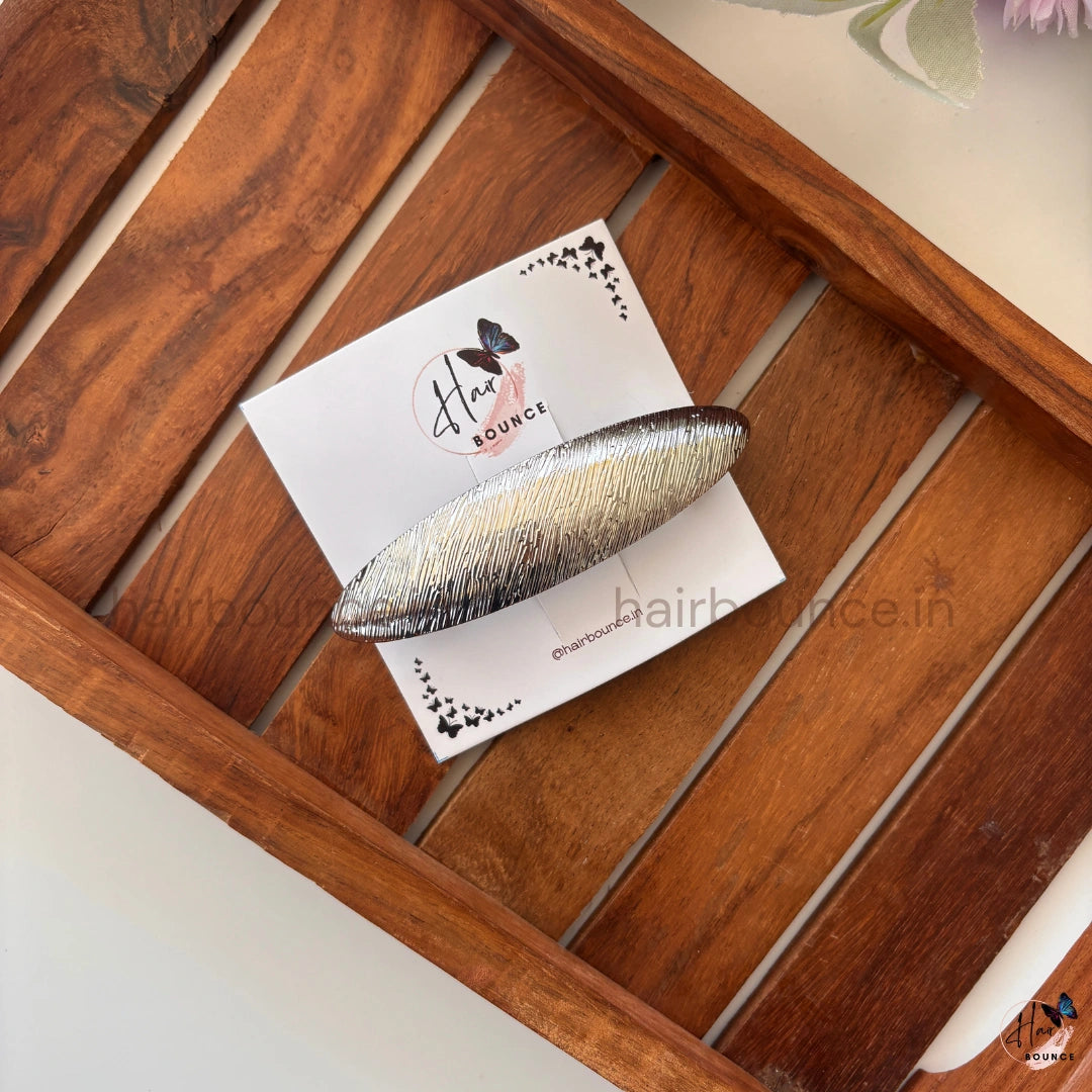 Radiance Line Metallic Barrette – Luxe Linear Shine Collection