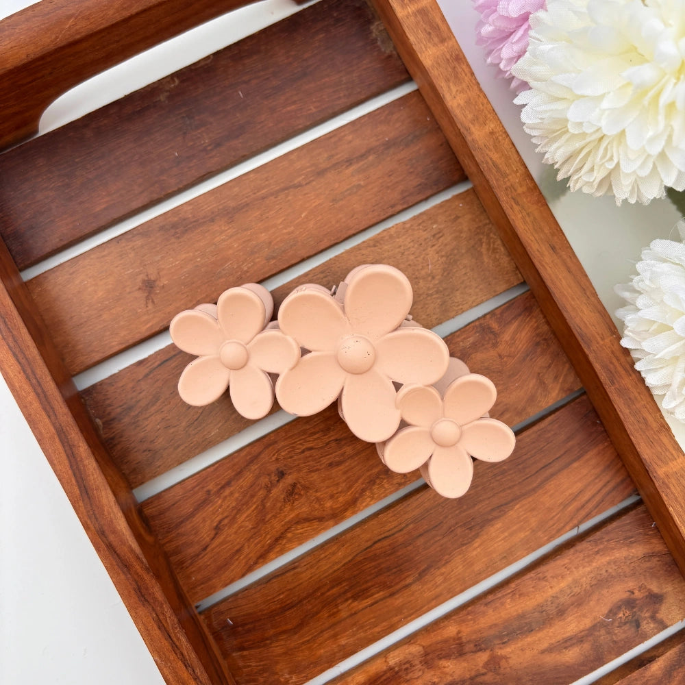 Matte Blossom Flower Hair Claw - Large