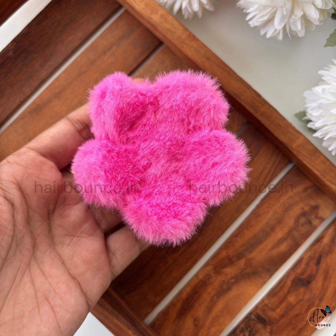 Soft Fluffy Fur Hair Claw - Large