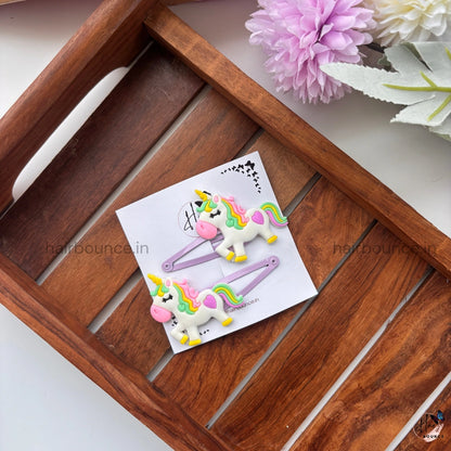 Dreamy Unicorn Hair Clips – Set of 2