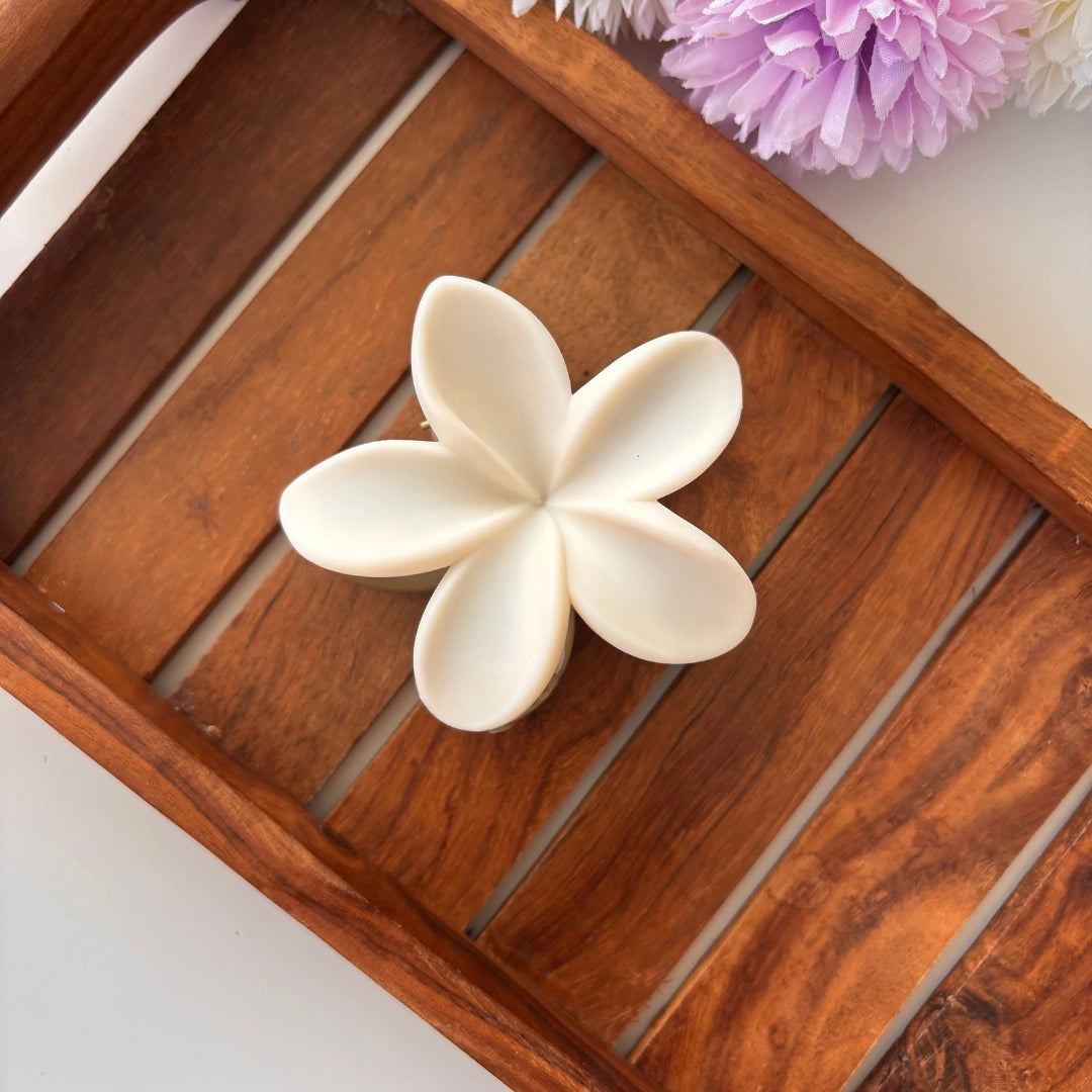 Dual Colour Lilly Flower Hair Claw - Large