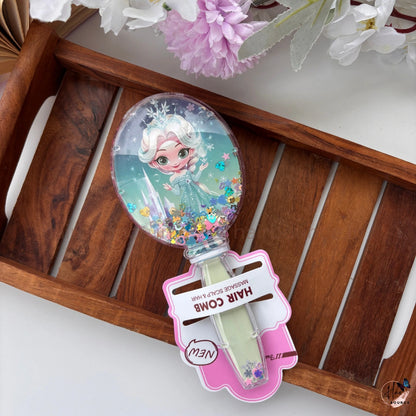 Cute Glitter Liquid Hair Comb for Kids – Cartoon Edition / Random Colour