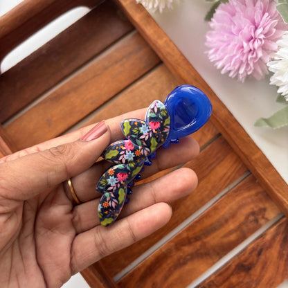 Floral Petal Curve Banana Clip - Medium