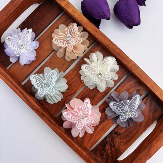 Pastel Butterfly Bloom Clip