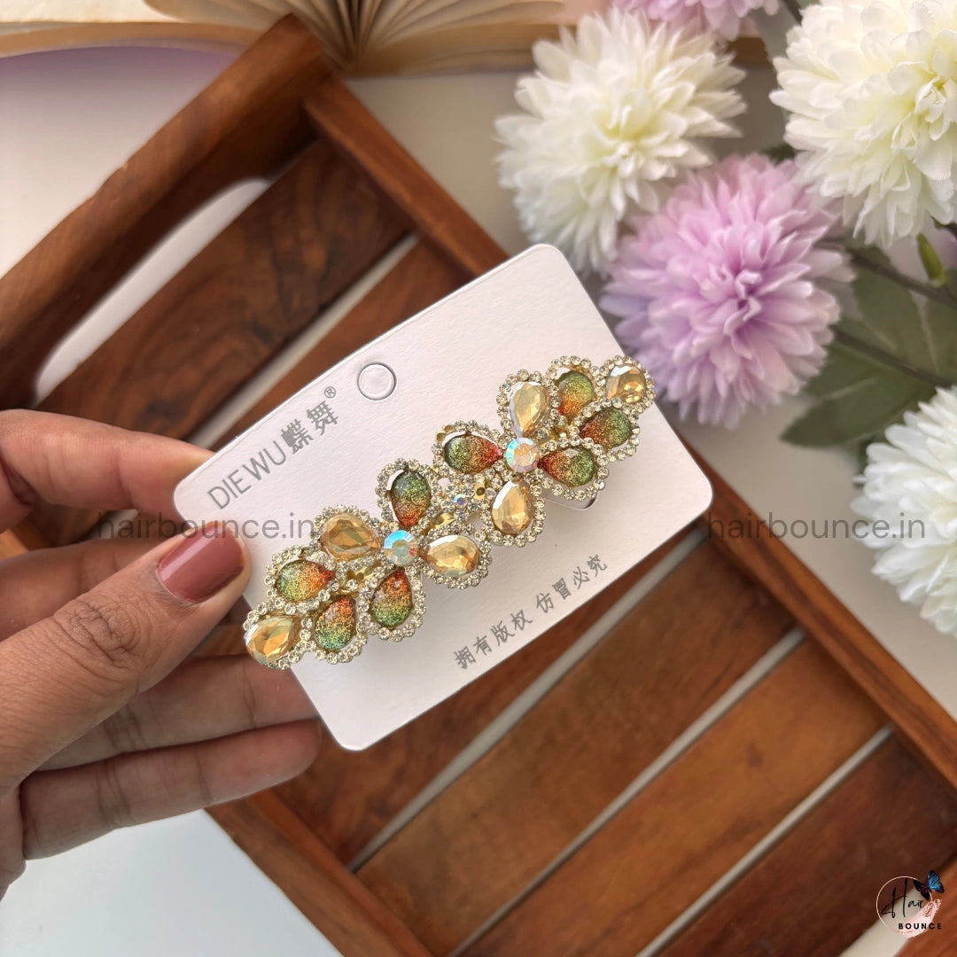 Vintage Prism Blossom Bar Clip