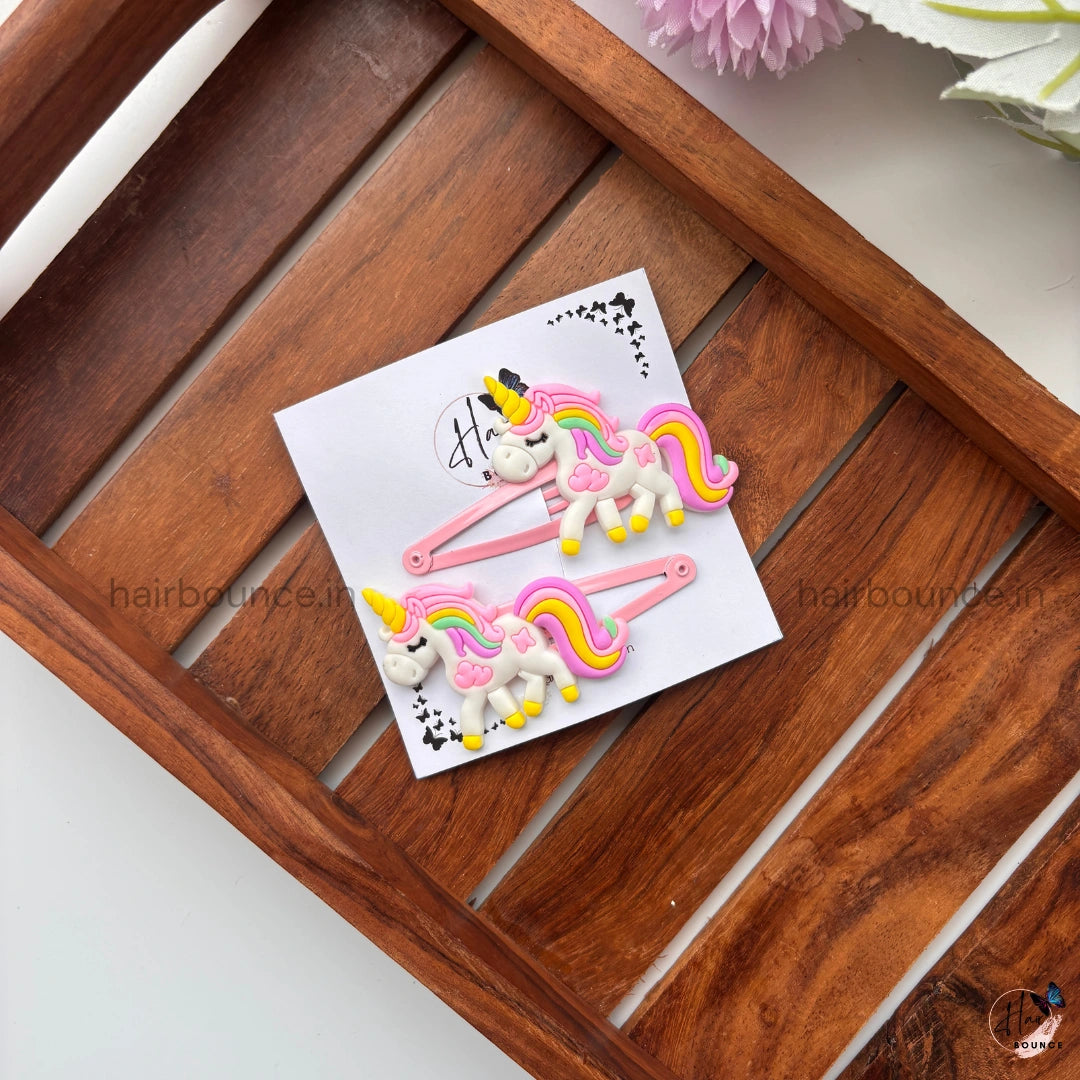 Dreamy Unicorn Hair Clips – Set of 2