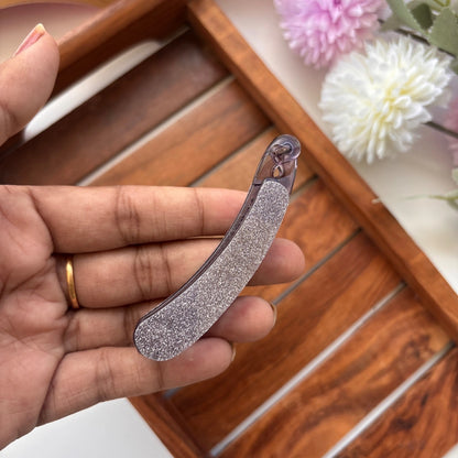 Sparkling Glitter Lock Banana Clip - Medium