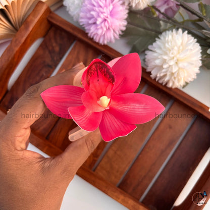 Royal Orchid Bloom Hair Claw. - Large
